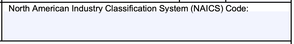 form I-983 NAICS