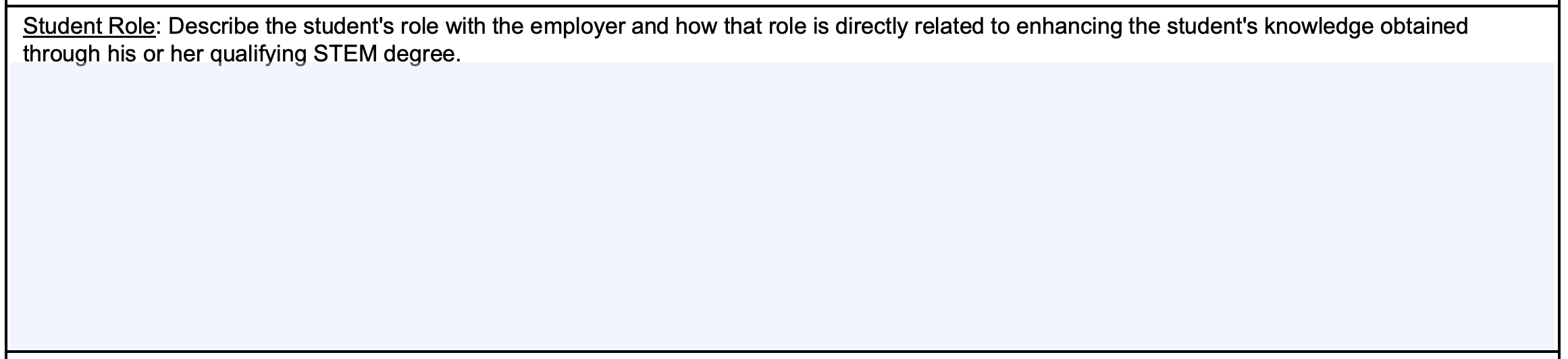 form I-983 Student Role