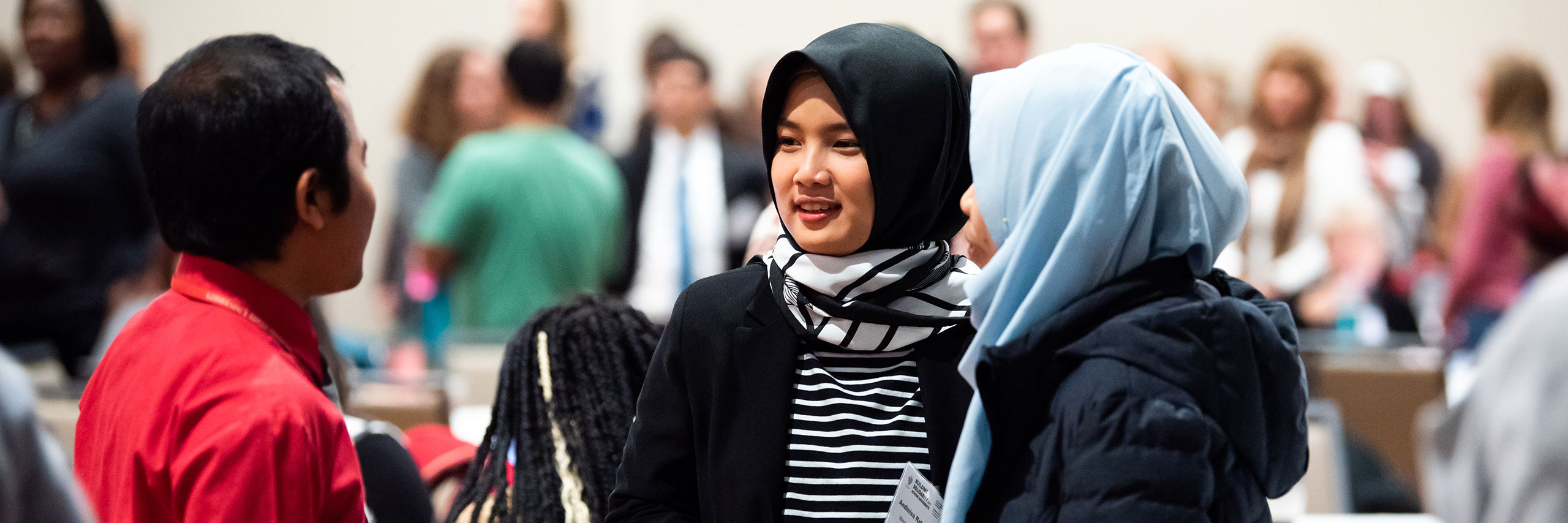 International students gathering on a ISU event.
